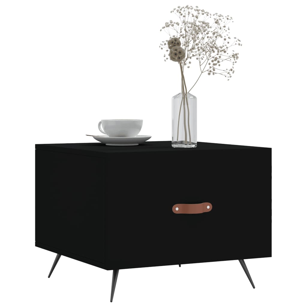 Stolići za kavu 2 kom crni 50x50x40 cm od konstruiranog drva