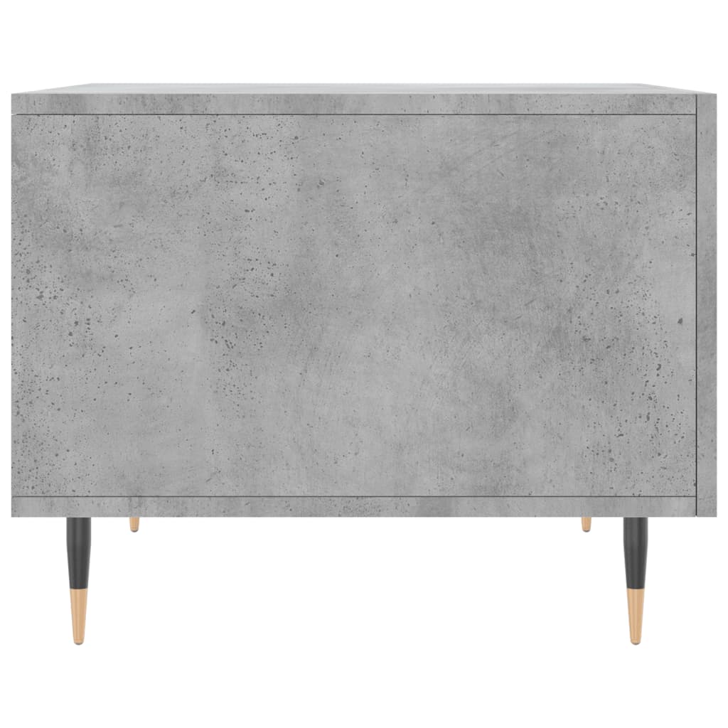 Stolić za kavu siva boja betona 50x50x40 cm konstruirano drvo