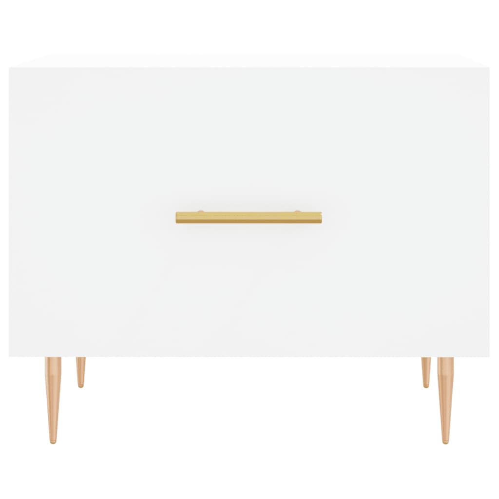 Stolići za kavu 2 kom bijeli 50x50x40 cm od konstruiranog drva