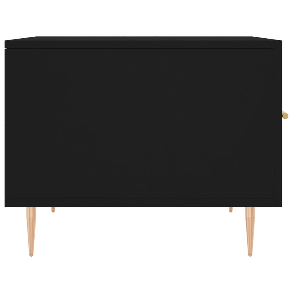 Stolić za kavu crni 50 x 50 x 40 cm od konstruiranog drva
