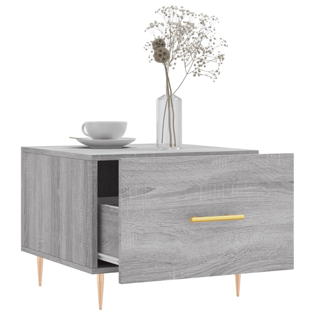 Stolići za kavu 2 kom boja hrast 50x50x40 cm konstruirano drvo