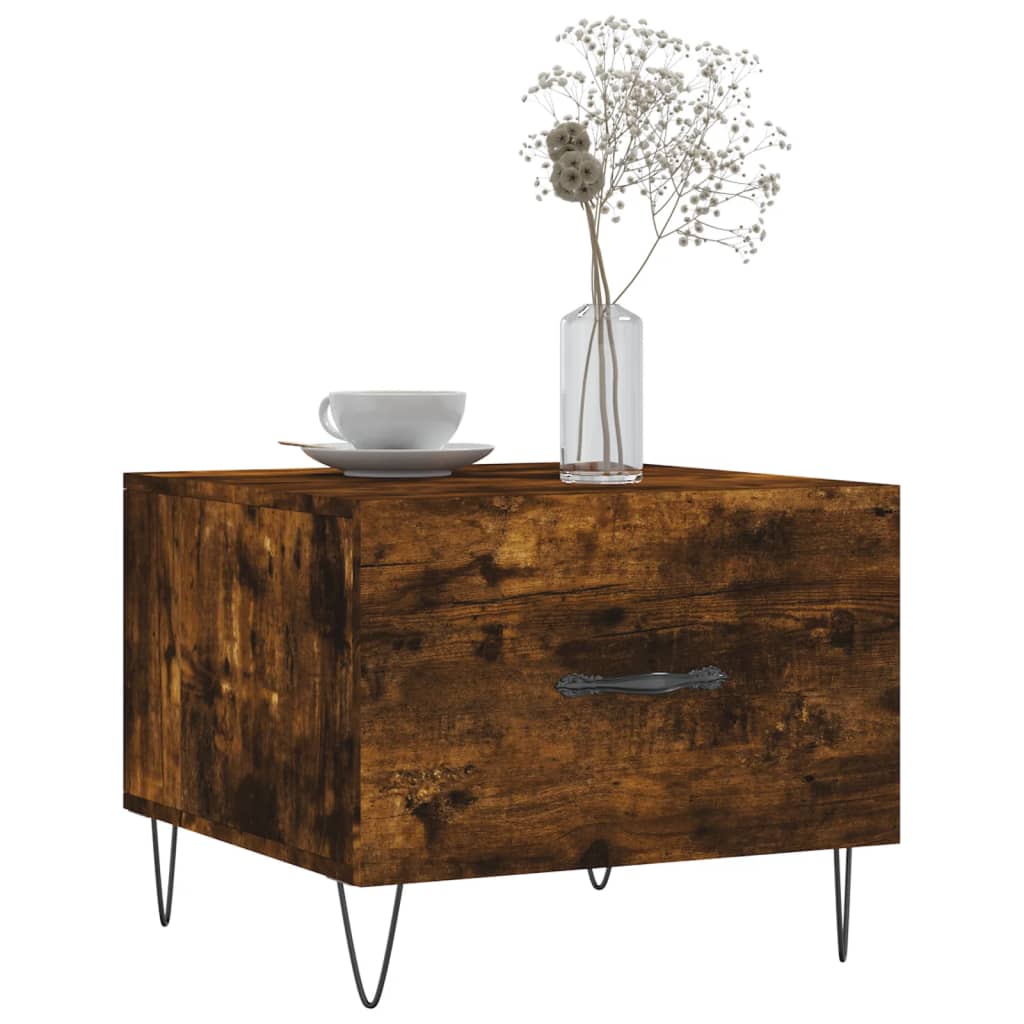 Stolići za kavu 2 kom boja hrasta 50x50x40 cm konstruirano drvo
