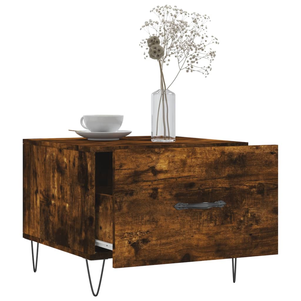 Stolići za kavu 2 kom boja hrasta 50x50x40 cm konstruirano drvo