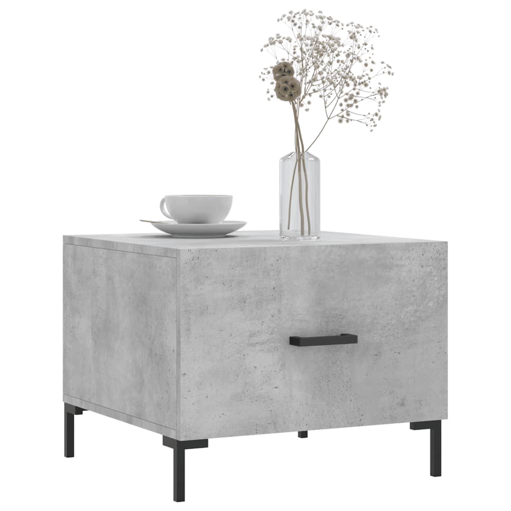 Stolići za kavu 2 kom Siva betona 50x50x40 cm konstruirano drvo