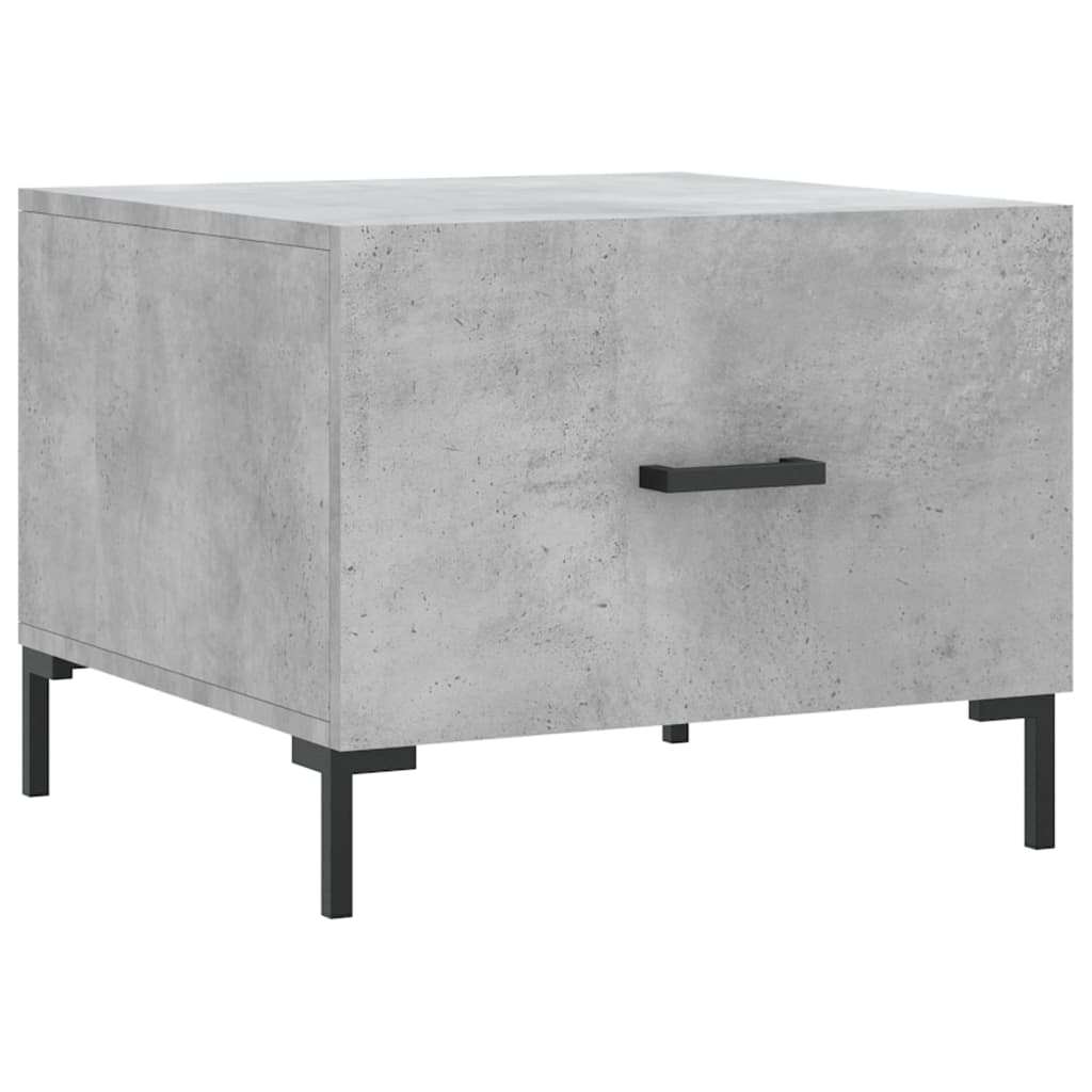 Stolići za kavu 2 kom Siva betona 50x50x40 cm konstruirano drvo