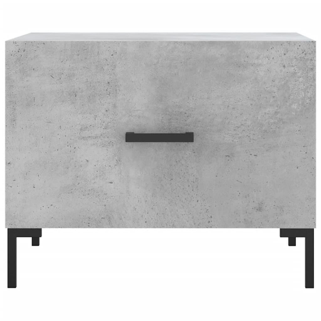 Stolići za kavu 2 kom Siva betona 50x50x40 cm konstruirano drvo