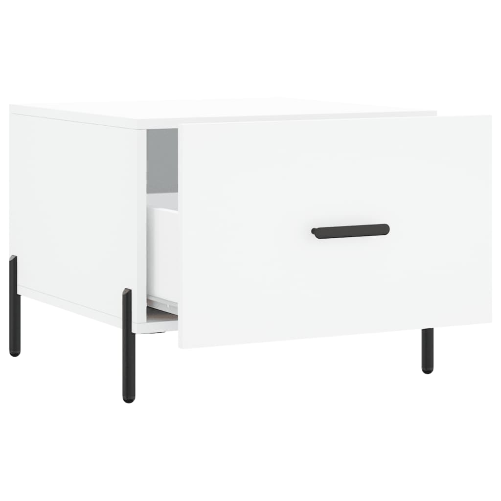 Stolići za kavu 2 kom bijeli 50x50x40 cm od konstruiranog drva