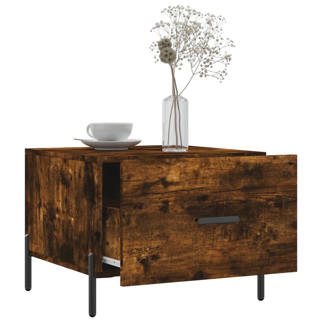 Stolić za kavu boja hrasta 50 x 50 x 40 cm konstruirano drvo