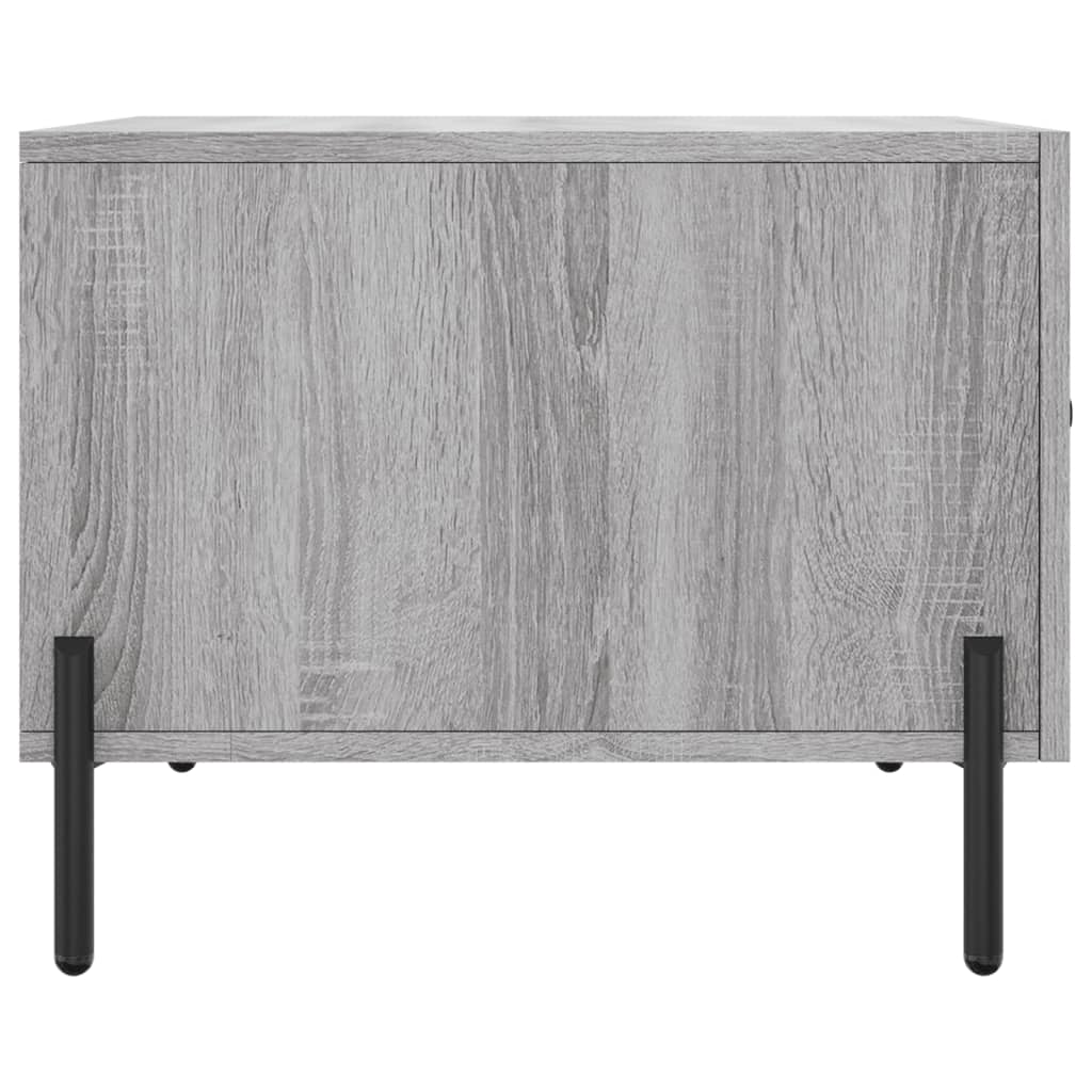 Stolić za kavu siva boja hrasta 50x50x40 cm konstruirano drvo