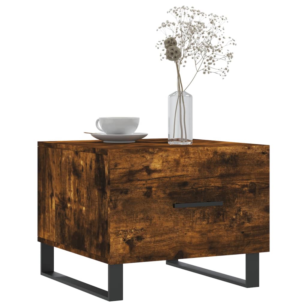 Stolići za kavu 2 kom boja hrasta 50x50x40 cm konstruirano drvo