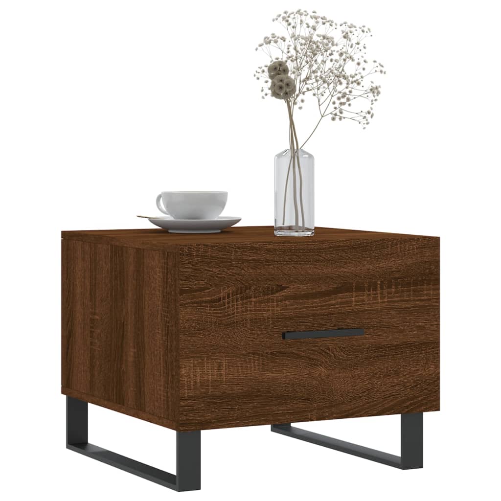 Stolići za kavu 2 kom boja hrasta 50x50x40 cm konstruirano drvo