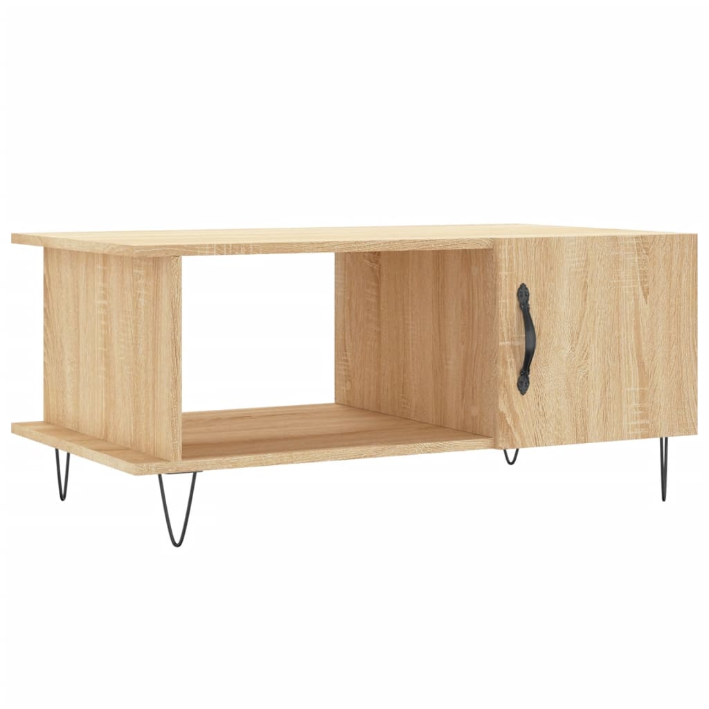 Stolić za kavu boja hrasta 90x50x40 cm konstruirano drvo