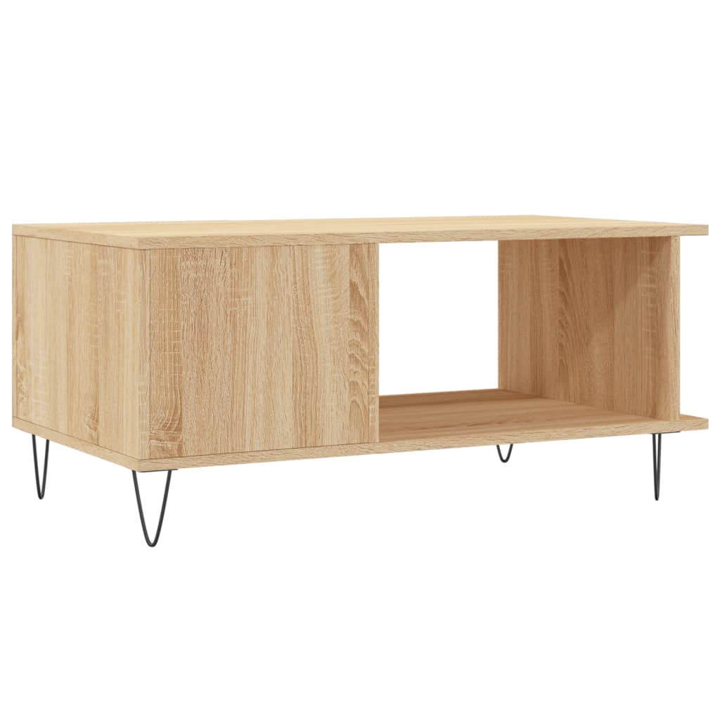 Stolić za kavu boja hrasta 90x50x40 cm konstruirano drvo