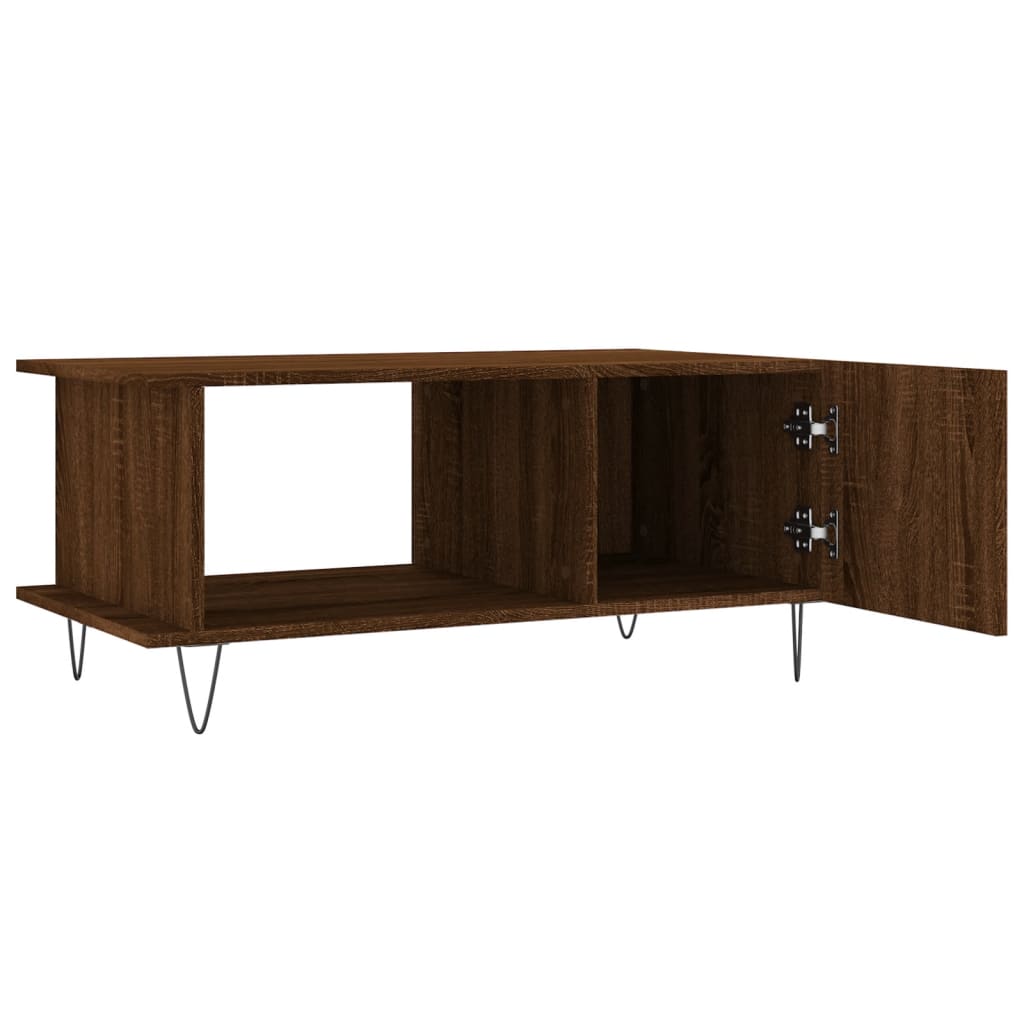 Stolić za kavu Smeđa hrasta 90x50x40 cm konstruirano drvo
