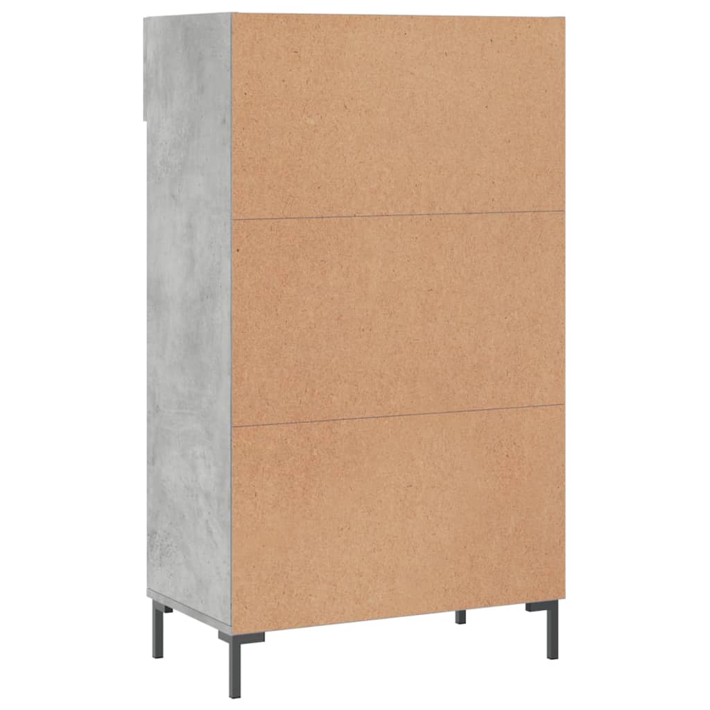 Ormarić za cipele boja betona 60x35x105 cm konstruirano drvo