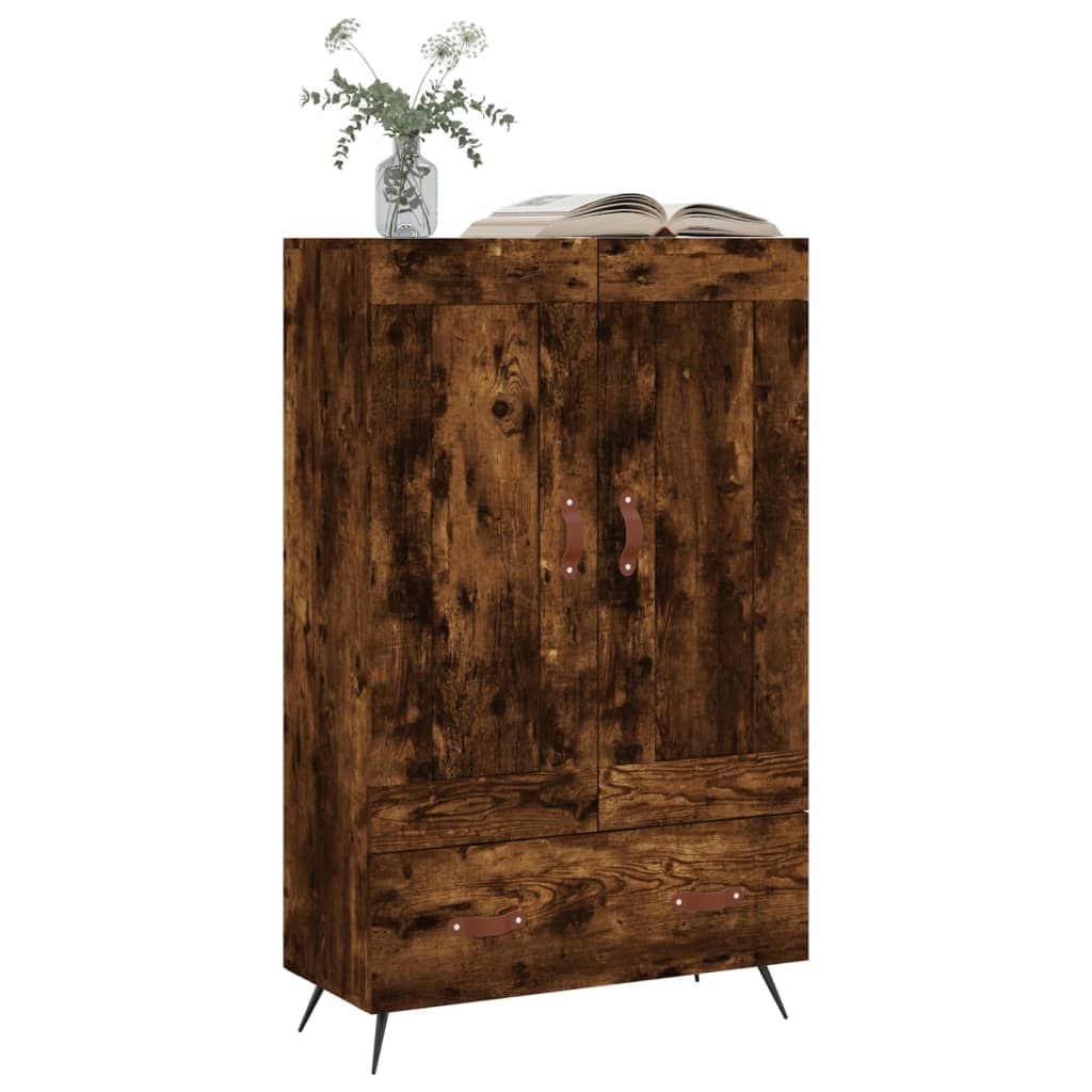 Visoka komoda boja hrasta 69,5 x 31 x 115 cm konstruirano drvo