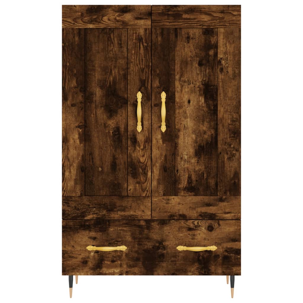 Visoka komoda boja hrasta 69,5 x 31 x 115 cm konstruirano drvo