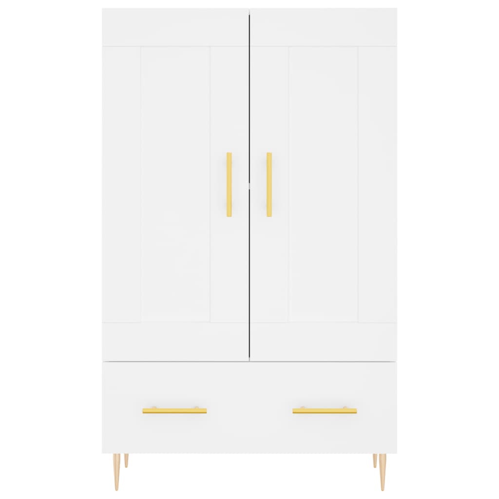 Visoka komoda bijela 69,5 x 31 x 115 cm od konstruiranog drva