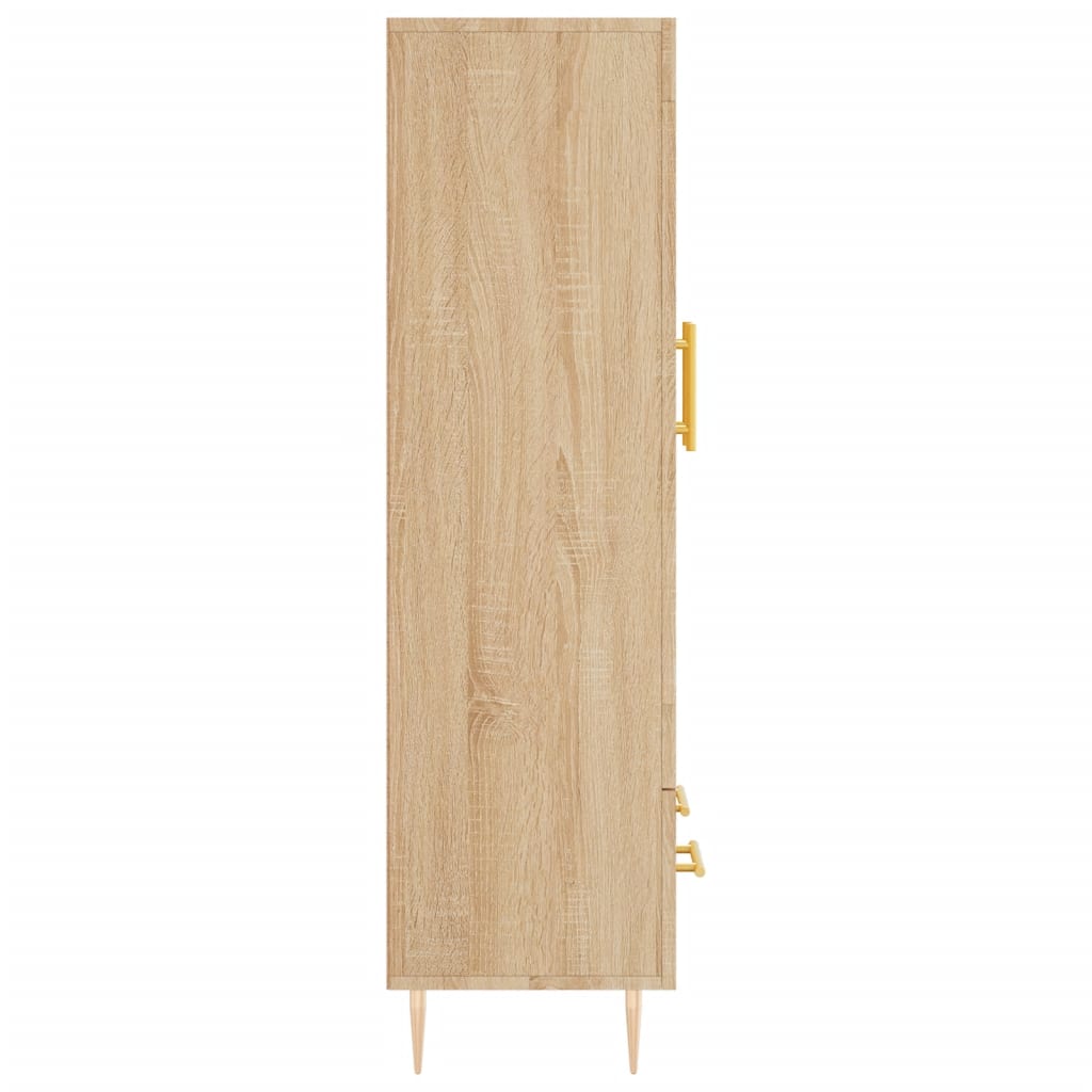 Visoka komoda boja hrasta 69,5 x 31 x 115 cm konstruirano drvo