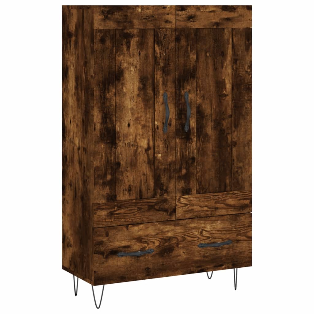Visoka komoda boja hrasta 69,5 x 31 x 115 cm konstruirano drvo