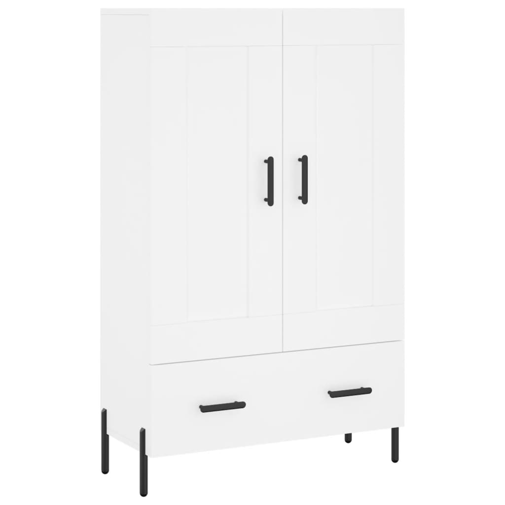 Visoka komoda bijela 69,5 x 31 x 115 cm od konstruiranog drva