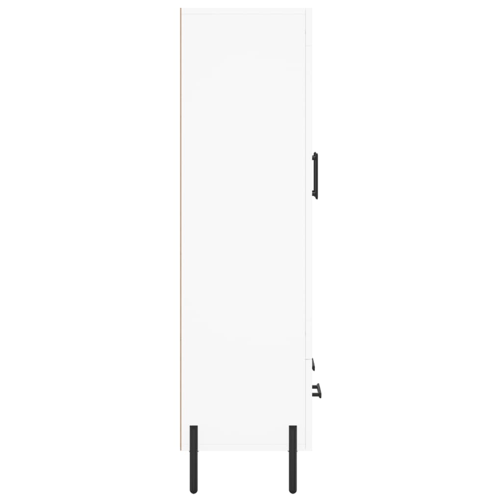 Visoka komoda bijela 69,5 x 31 x 115 cm od konstruiranog drva