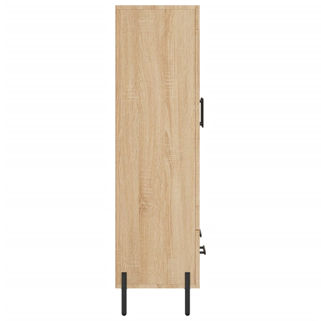 Visoka komoda boja hrasta 69,5 x 31 x 115 cm konstruirano drvo