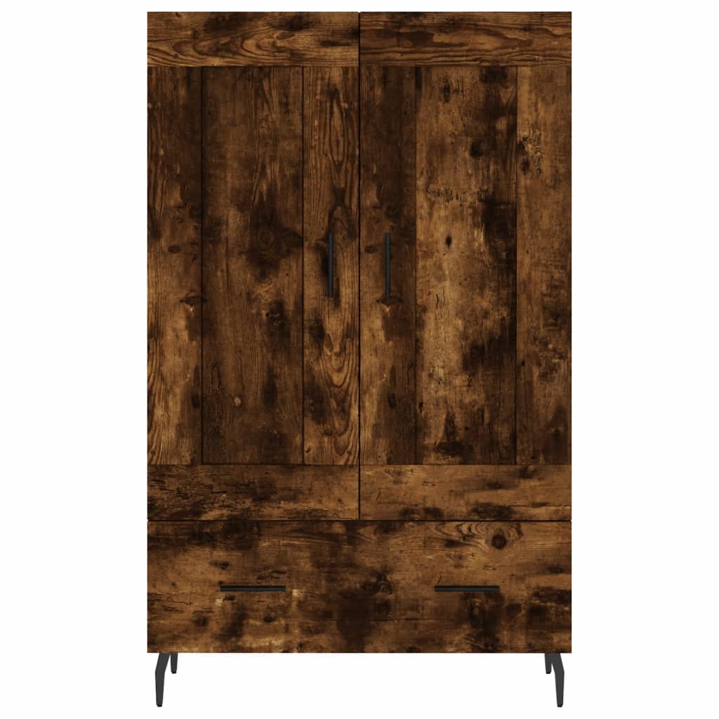 Visoka komoda boja hrasta 69,5 x 31 x 115 cm konstruirano drvo