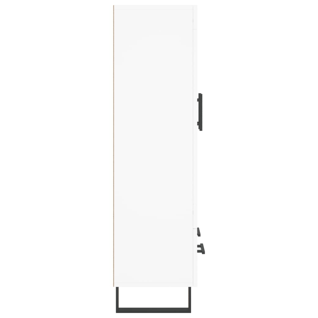 Visoka komoda bijela 69,5 x 31 x 115 cm od konstruiranog drva