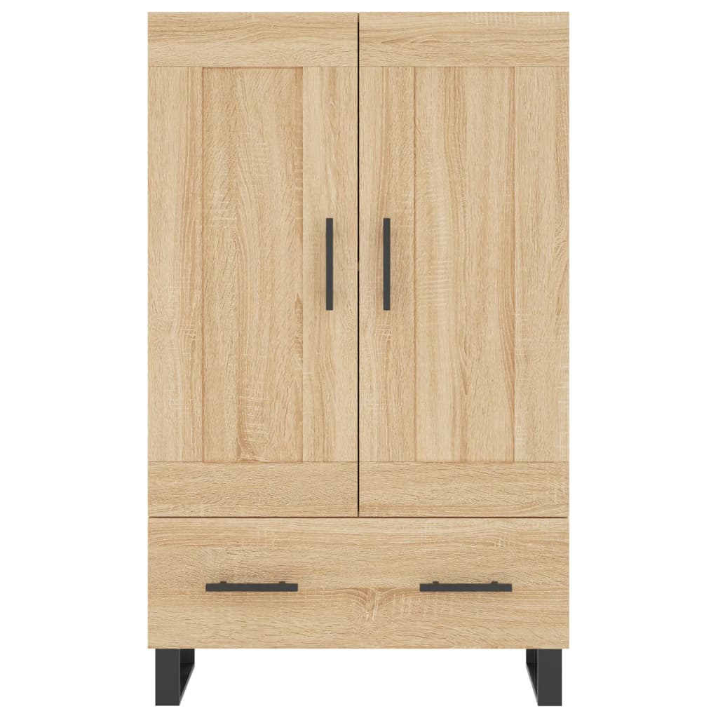 Visoka komoda boja hrasta 69,5 x 31 x 115 cm konstruirano drvo