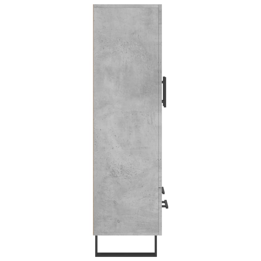 Visoka komoda boja betona 69,5 x 31 x 115 cm konstruirano drvo