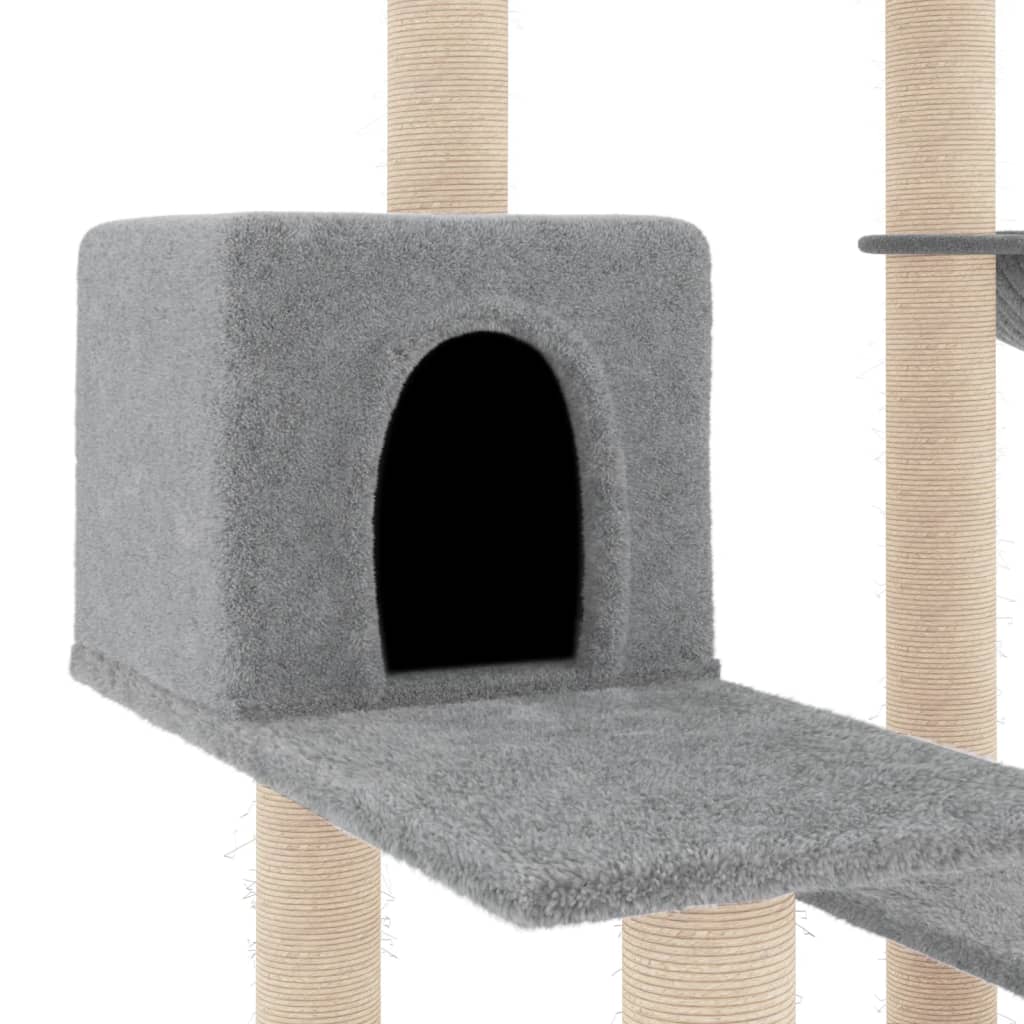 Penjalica za mačke sa stupovima za grebanje svjetlosiva 82,5 cm