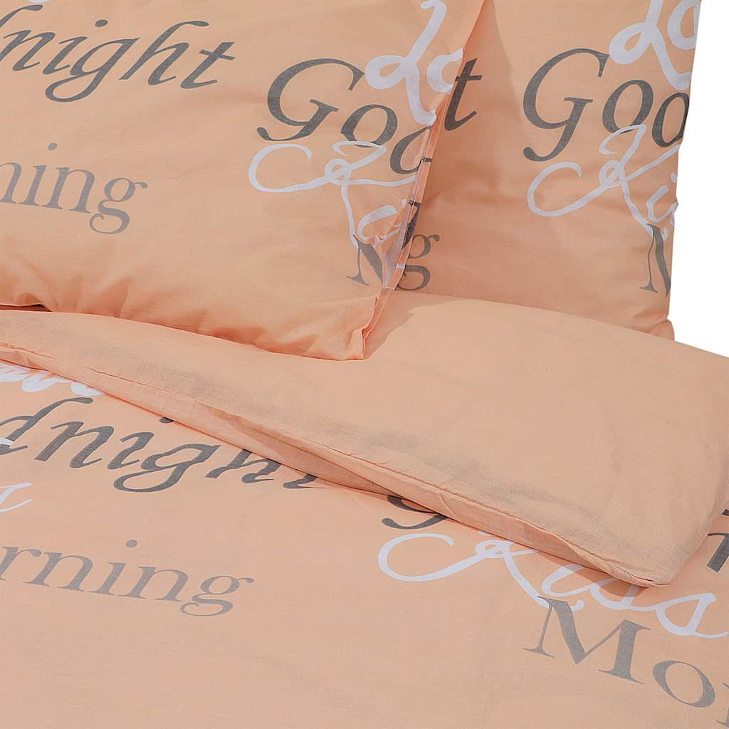 Set posteljine za poplun ružičasti 260 x 220 cm pamučni