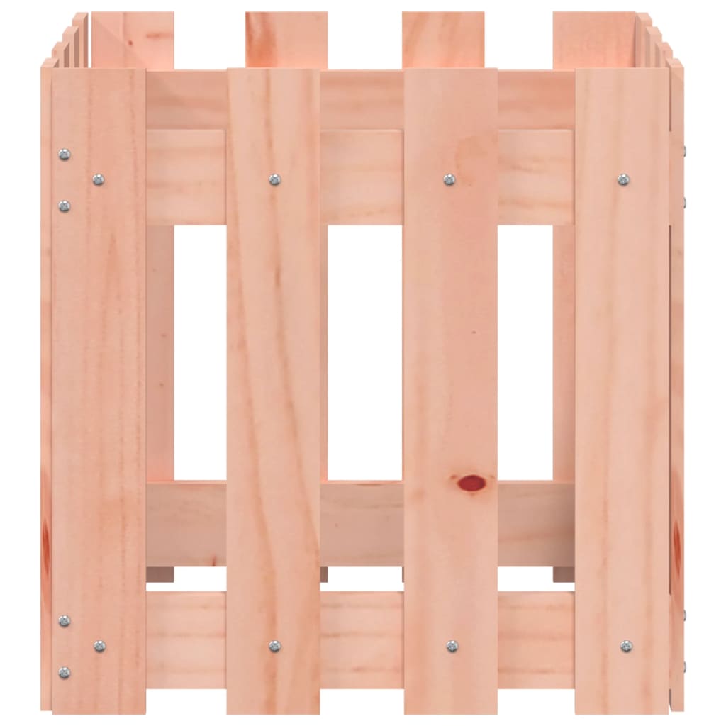 Vrtna sadilica s izgledom ograde 40x40x40 cm masivna duglazije