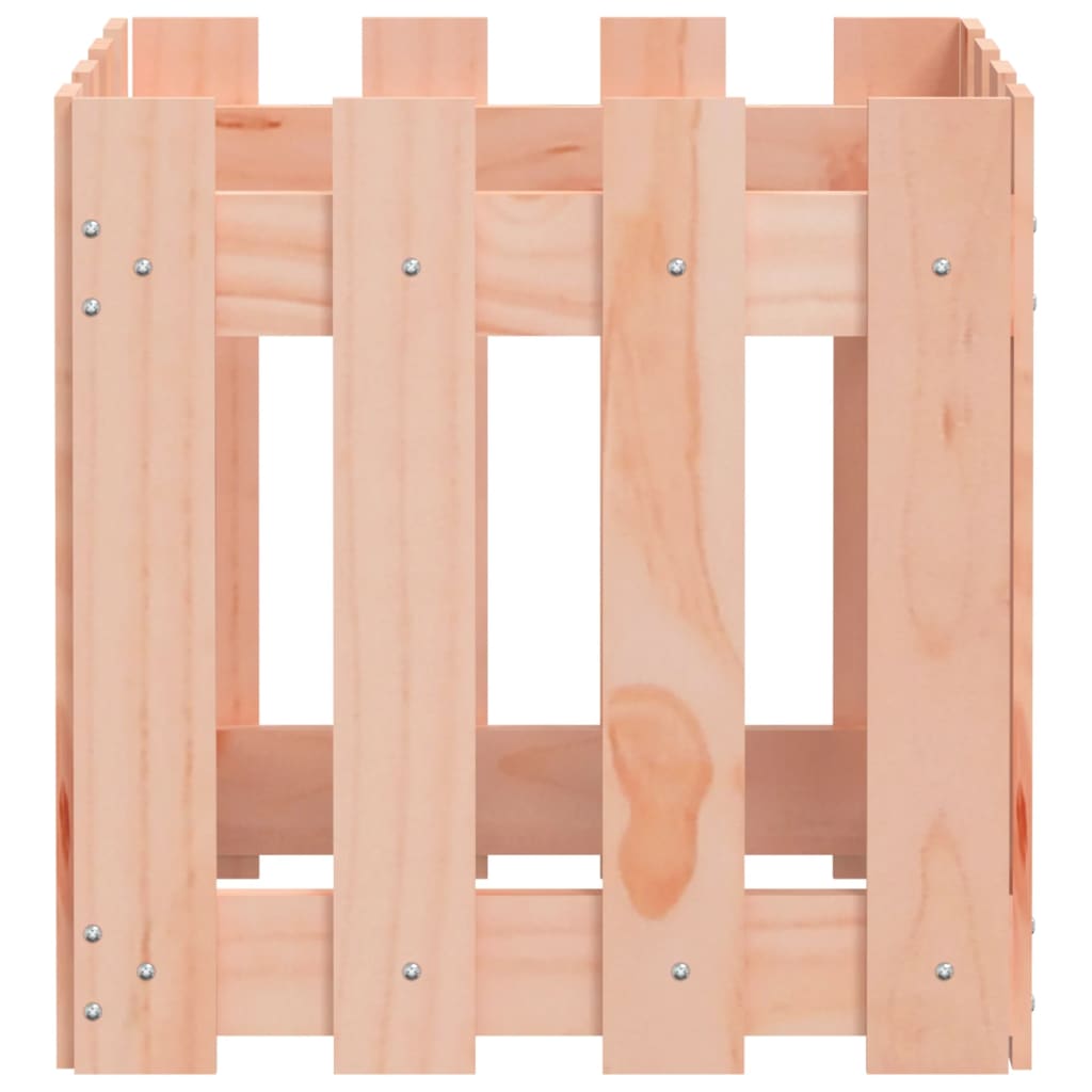 Vrtna sadilica s izgledom ograde 40x40x40 cm masivna duglazije