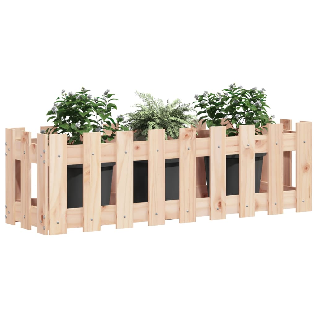 Povišena vrtna gredica 100 x 30 x 30 cm od masivne borovine