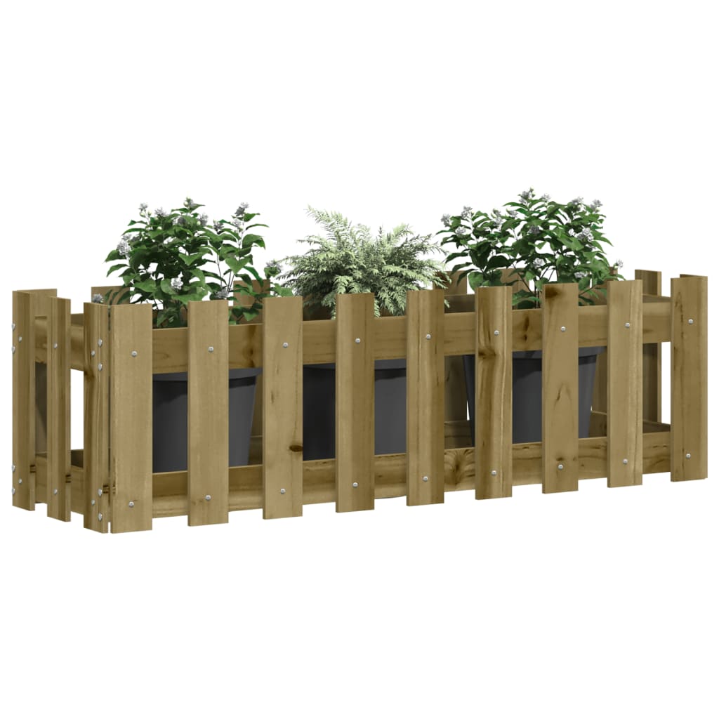 Povišena vrtna gredica 100x30x30 cm impregnirana borovina