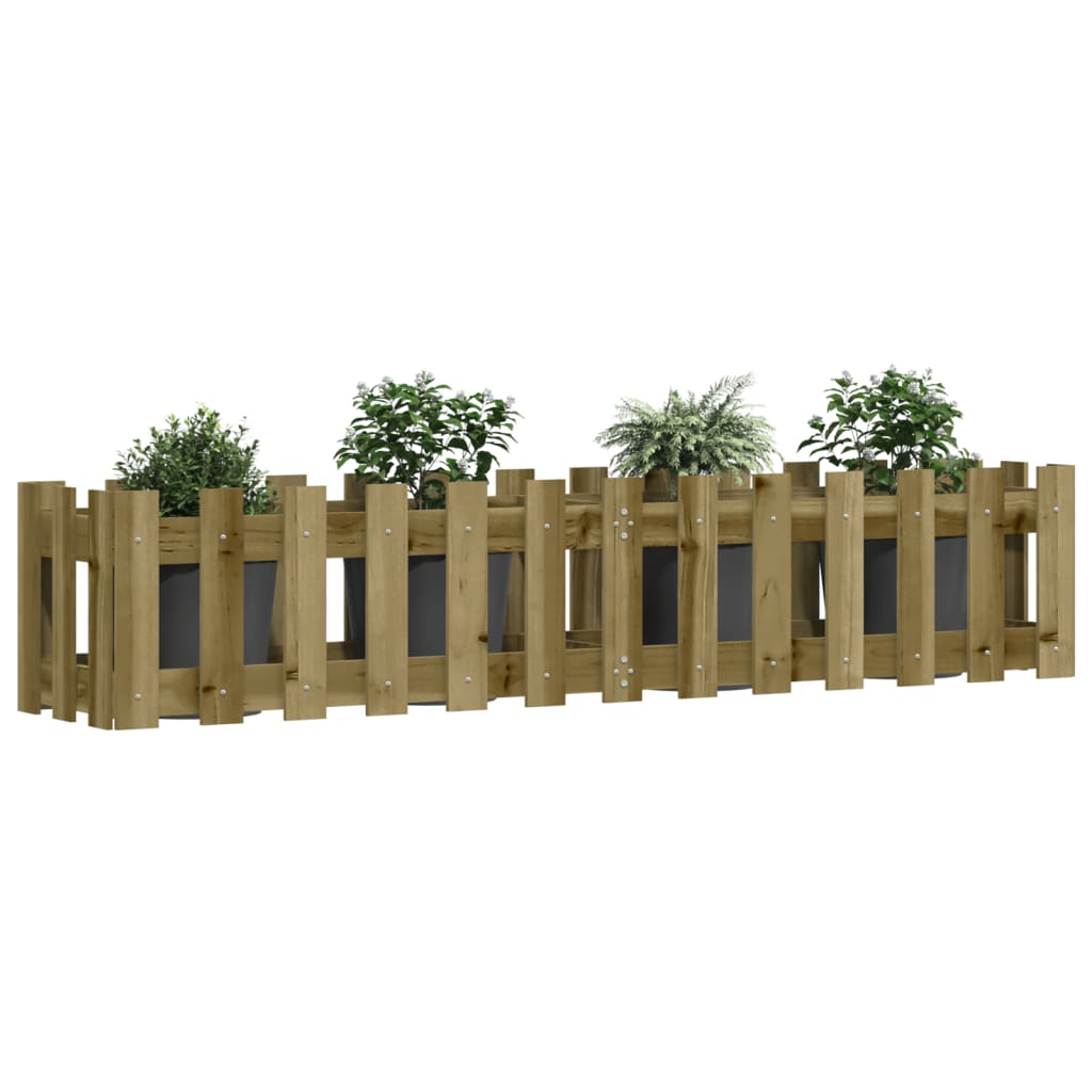 Povišena vrtna gredica 150x30x30 cm impregnirana borovina