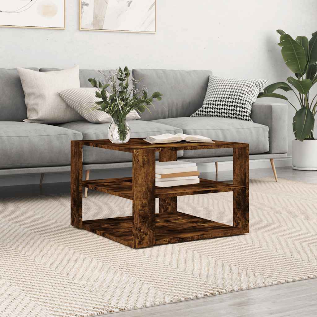 Stolić za kavu boja hrasta 58x58x40 cm konstruirano drvo