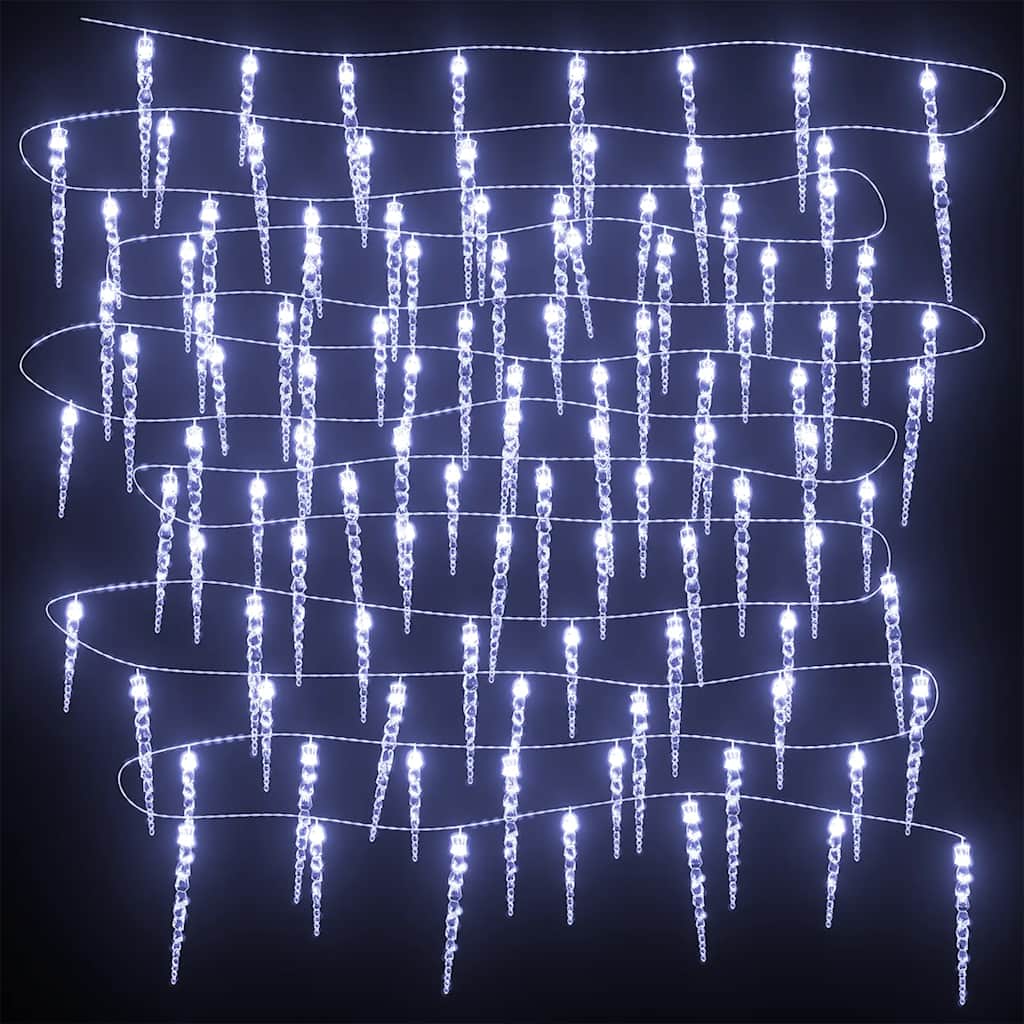 Božićna lampica u obliku ledenice 200 LED dioda hladno bijela 20 m akril PVC