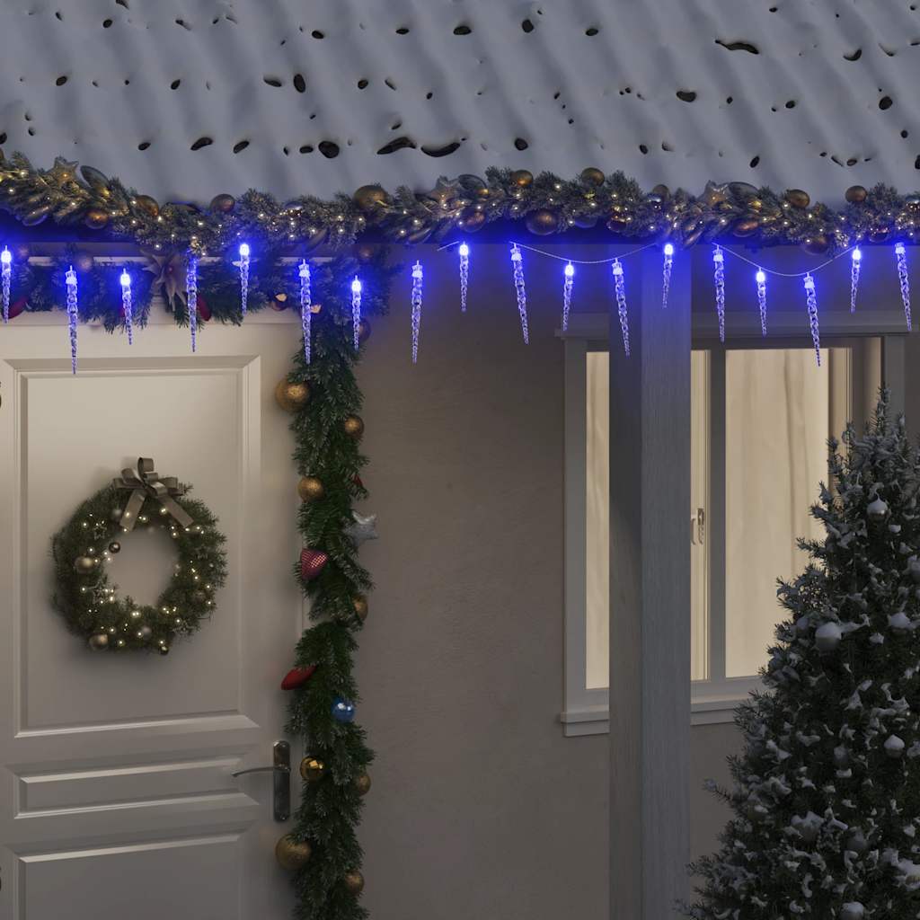 Božićna svjetla sige 200 LED plava 20 m akrilna PVC