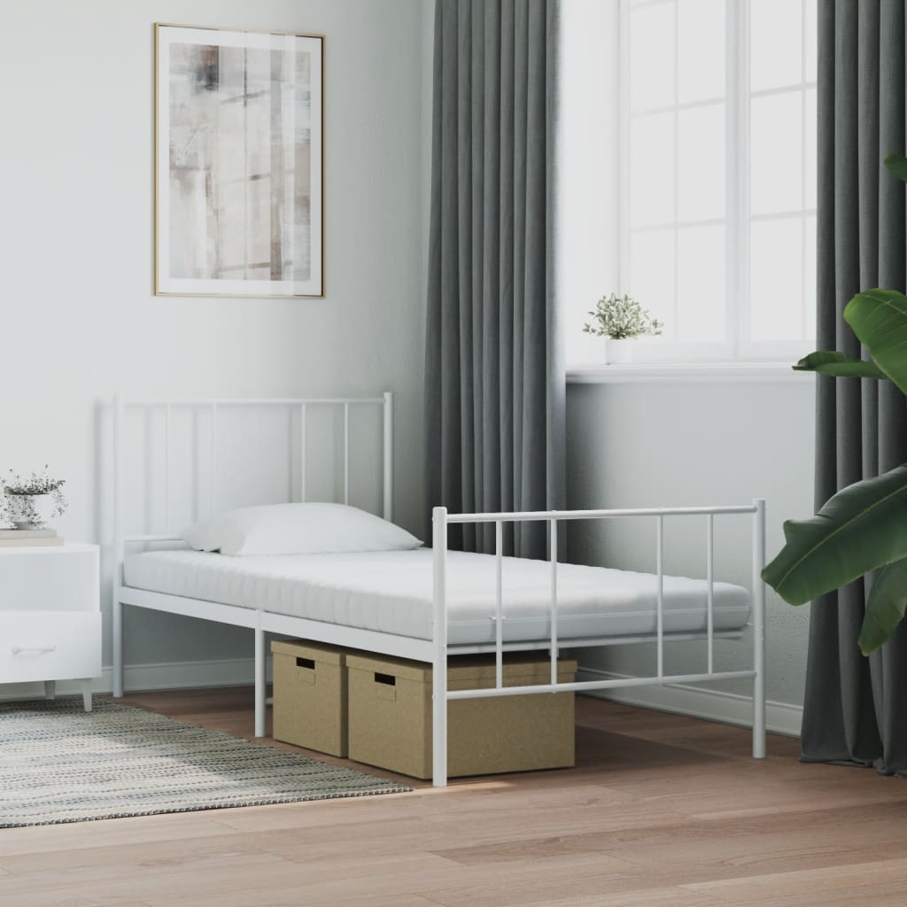 Madrac od pjene bijeli 80 x 200 cm 7 zona tvrdoća 20 ILD