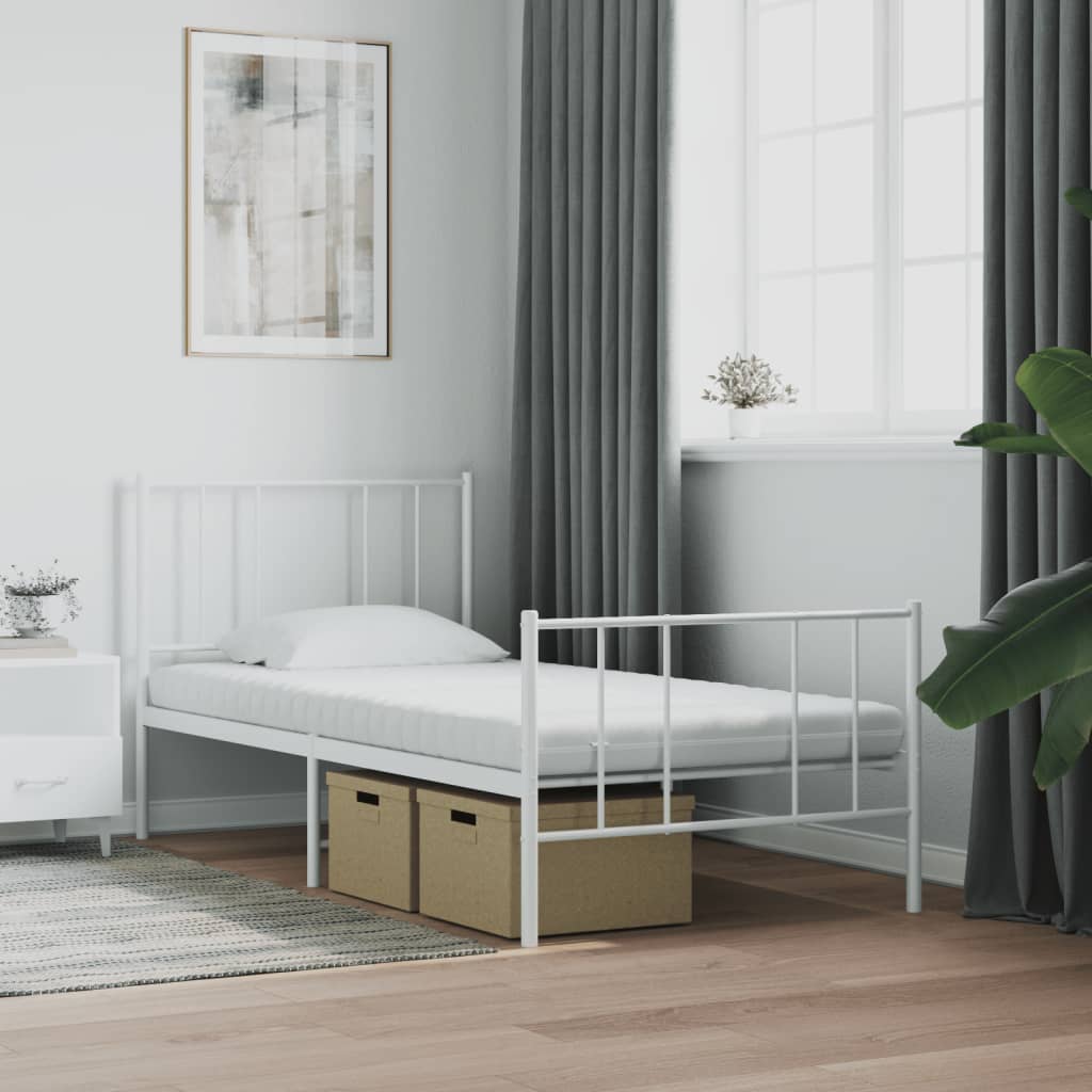 Madraci od pjene 2 kom bijeli 80 x 200 cm 7 zona tvrdoća 20 ILD