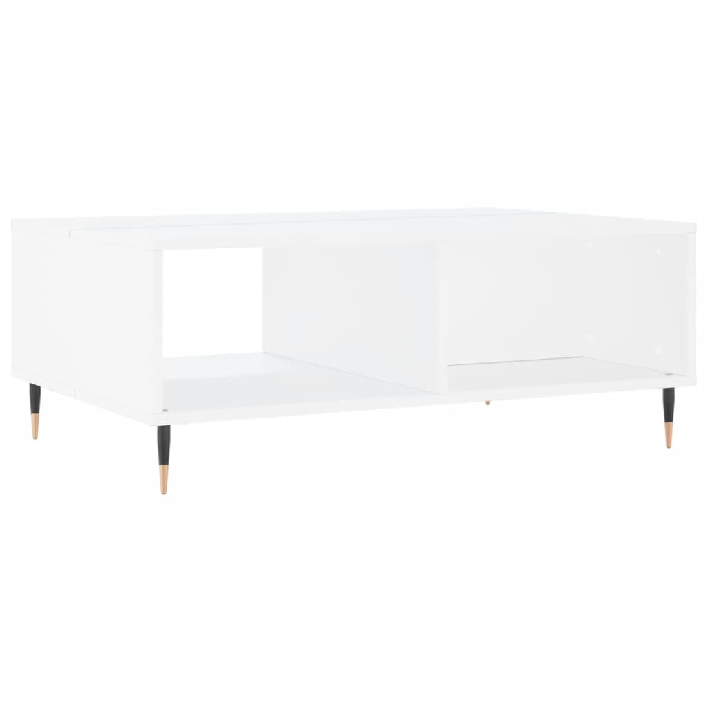 Stolić za kavu bijeli 90 x 60 x 35 cm od konstruiranog drva