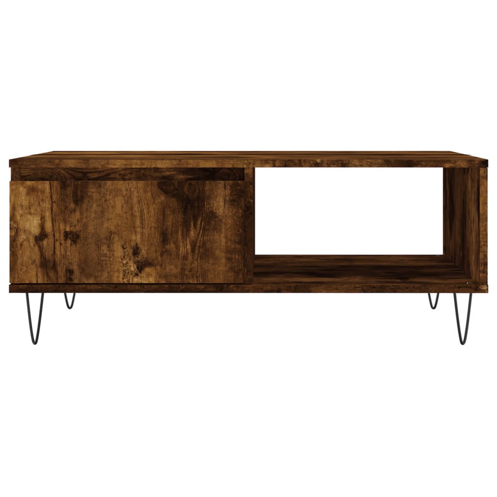 Stolić za kavu boja hrasta 90 x 60 x 35 cm konstruirano drvo