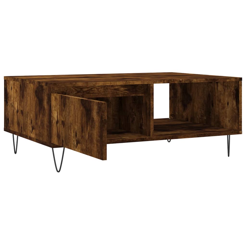 Stolić za kavu boja hrasta 90 x 60 x 35 cm konstruirano drvo