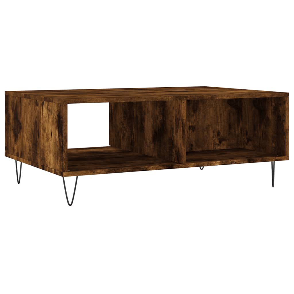 Stolić za kavu boja hrasta 90 x 60 x 35 cm konstruirano drvo