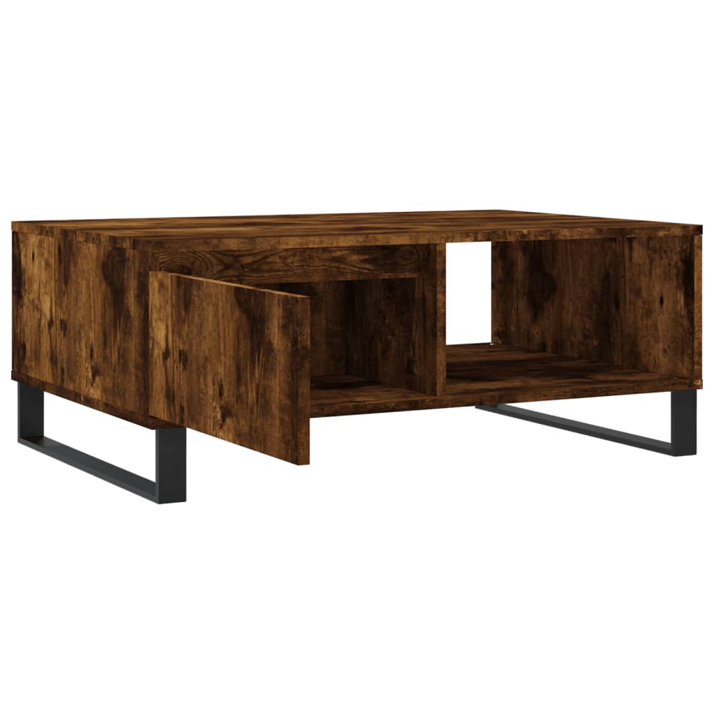 Stolić za kavu boja hrasta 90 x 60 x 35 cm konstruirano drvo