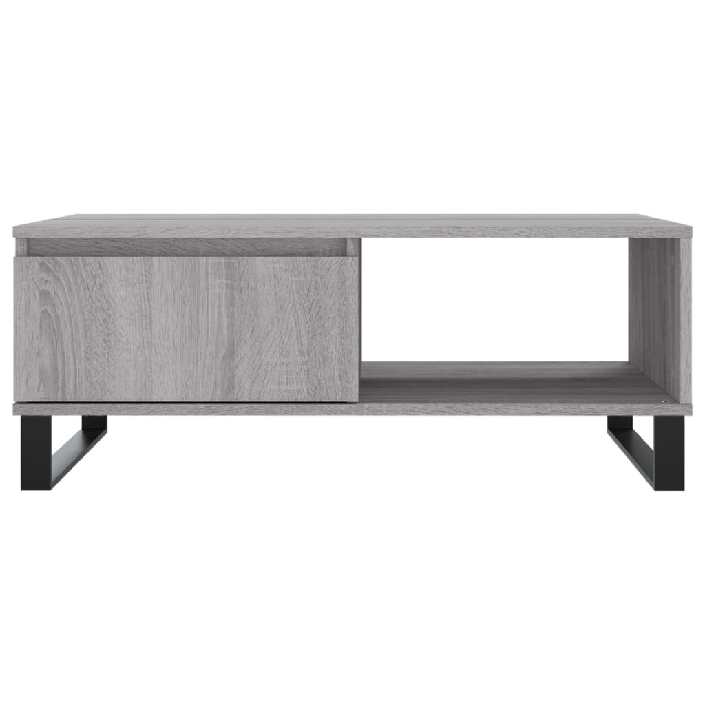 Stolić za kavu siva boja hrasta 90x60x35 cm konstruirano drvo
