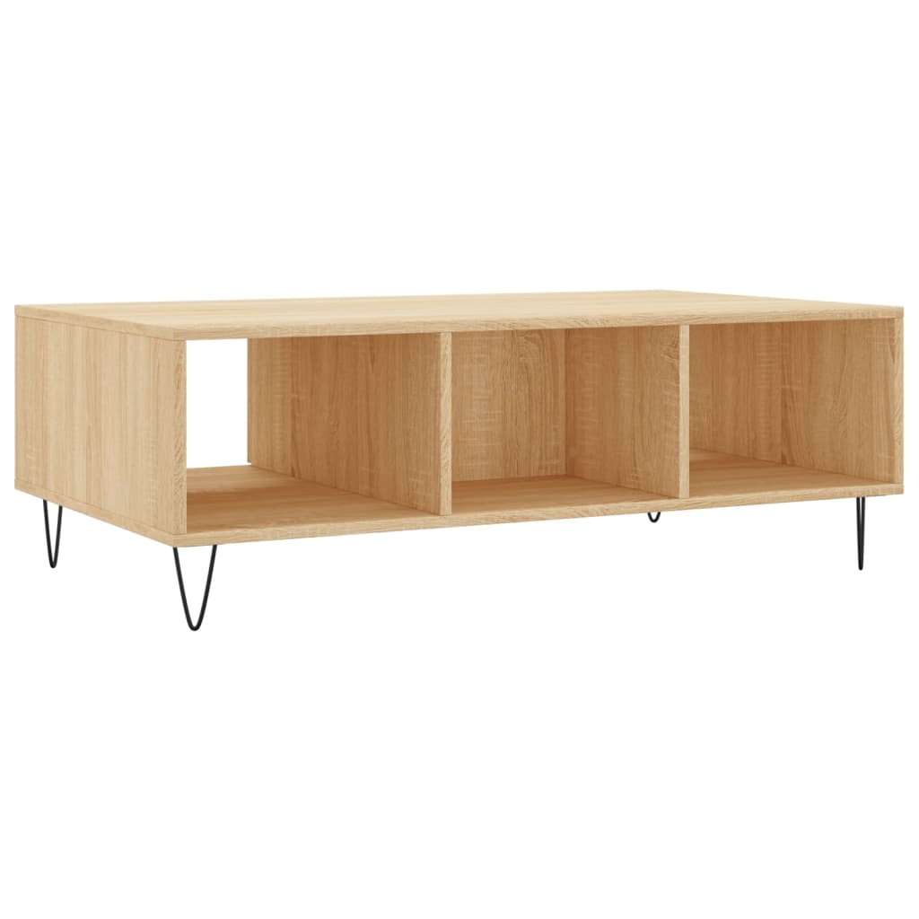 Stolić za kavu boja hrasta 104 x 60 x 35 cm konstruirano drvo